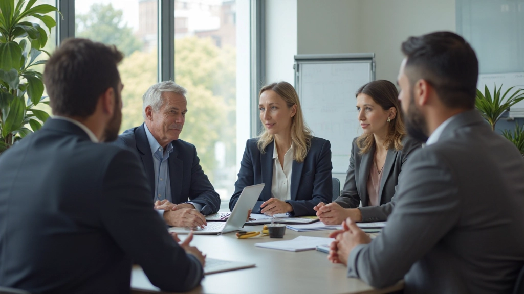 Führungskräfte in Diskussion