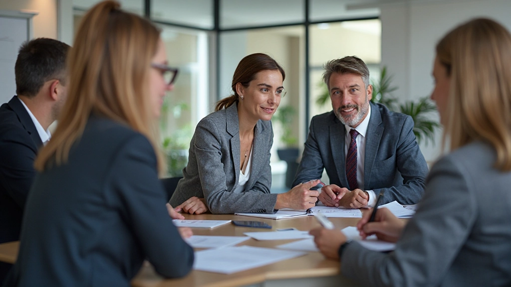 Teilnehmer in einem interaktiven Führungstraining mit praktischen Übungen
