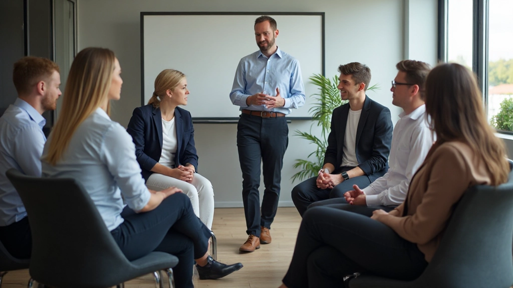 Workshop Teilnehmer beim Teambuilding